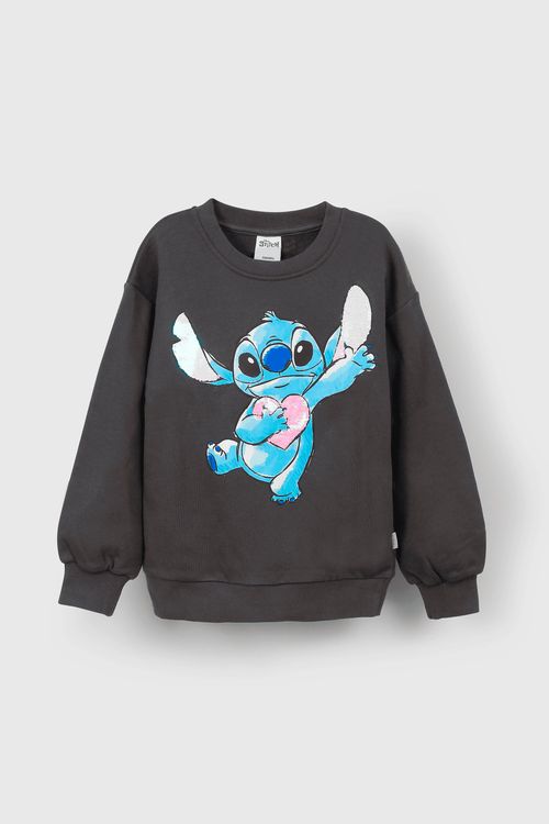 Polera Grafito Lilo & Stitch