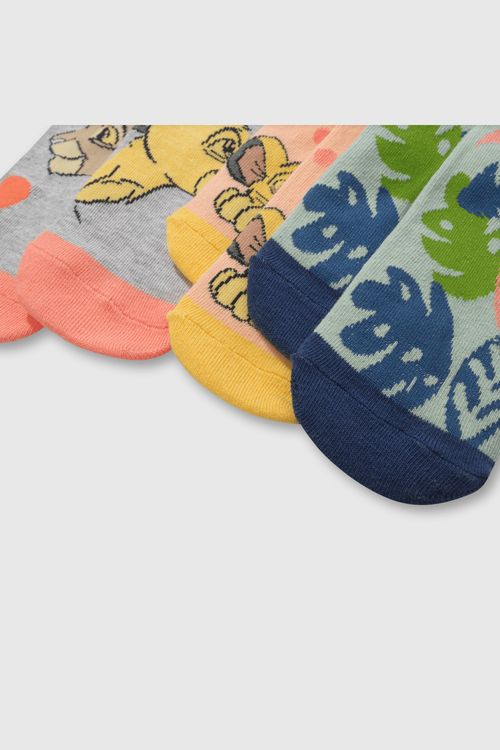 Pack De 3 Medias Corto Disney Simba Gris