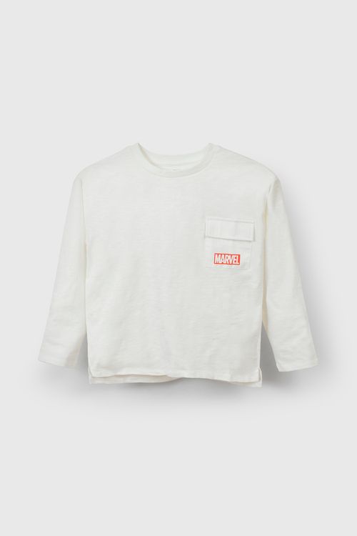 Polo Blanca Marvel