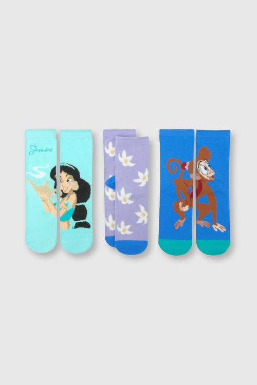 Medias De Niña 3 Pack Princess Aqua (23-37)