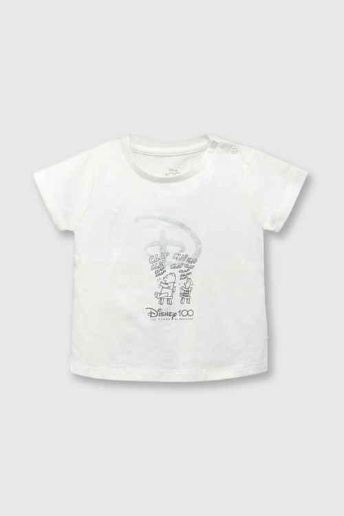 Conjunto De Bebé Unisex Disney 100 Off White Cojeu110V24