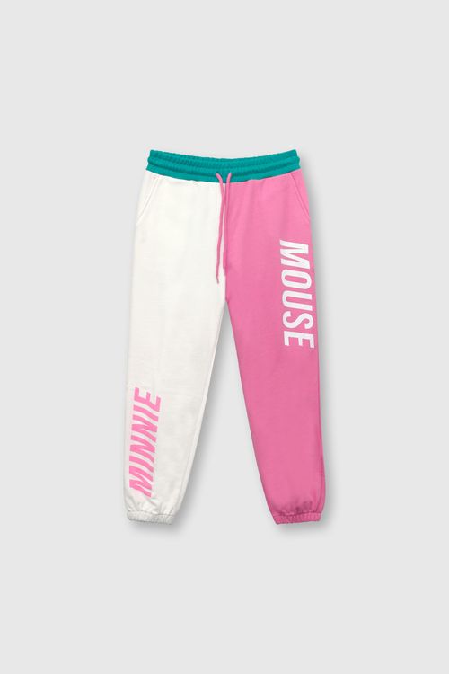 Pantalón Buzo De Niña Minnie Off White (2 A 12 Años)