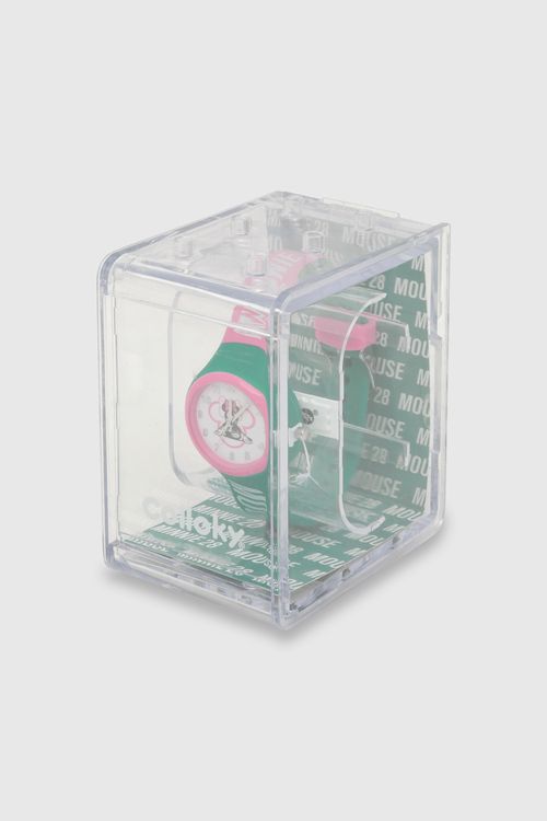 Reloj De Niña Minnie Analogo Green / Verde (Talla Única)