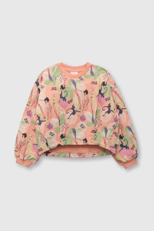 Polera De Niña Libro De La Selva Salmon (2 A 12 Años)