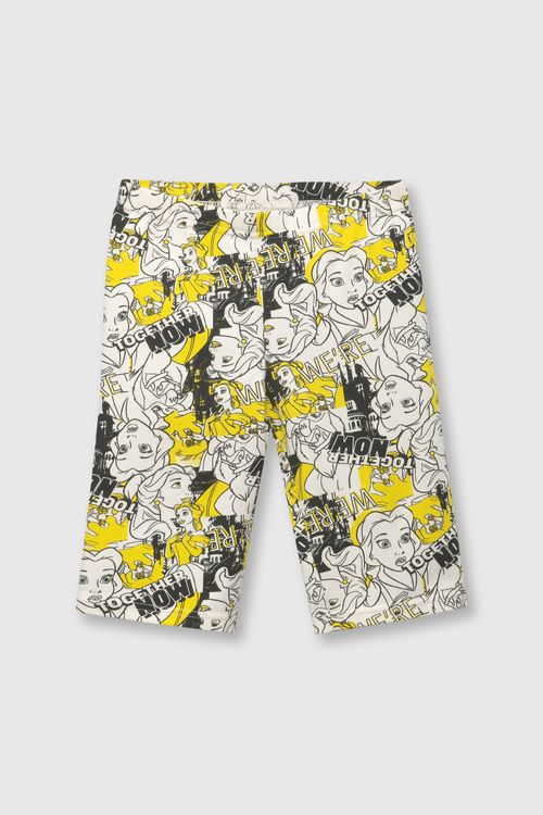 Legging De Niña Princesas Amarillo / Yellow (2 A 12 Años)