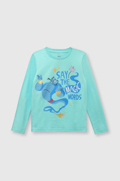 Pijama De Niña Princess De Algodón Aqua (2 A 12 Años)