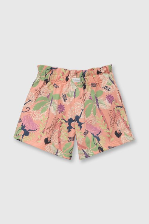 Short De Niña Libro De La Selva Salmon (2 A 12 Años)