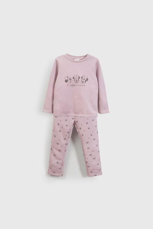 Pijama De Franela Minnie Mouse Morado