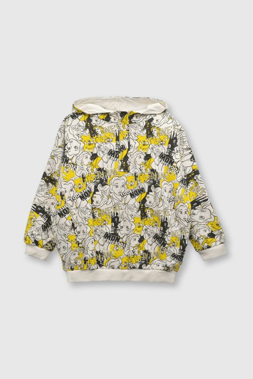 Polera De Niña Princesas Amarillo / Yellow (2 A 12 Años)