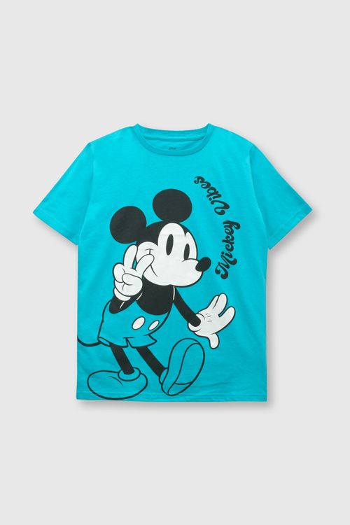 Pijama De Niño Mickey De Algodón Menta (2 A 12 Años)
