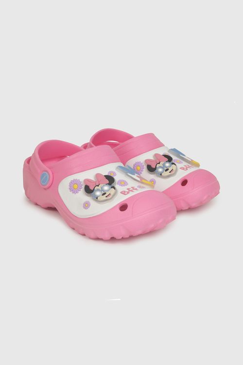 Sandalia De Niña Disney Minnie Luces Fucsia (28 A 33)