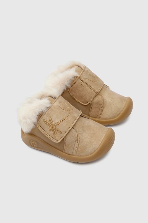 Botín De Niña Colección Beige