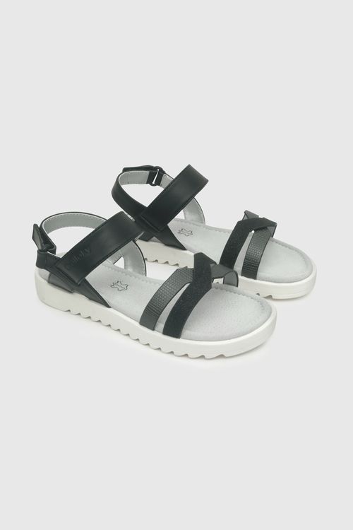 Sandalia De Niña Colección Negro / Black