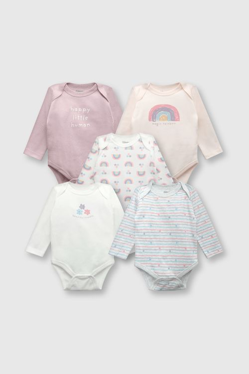 Pack Bodys De Niña Colección Gris