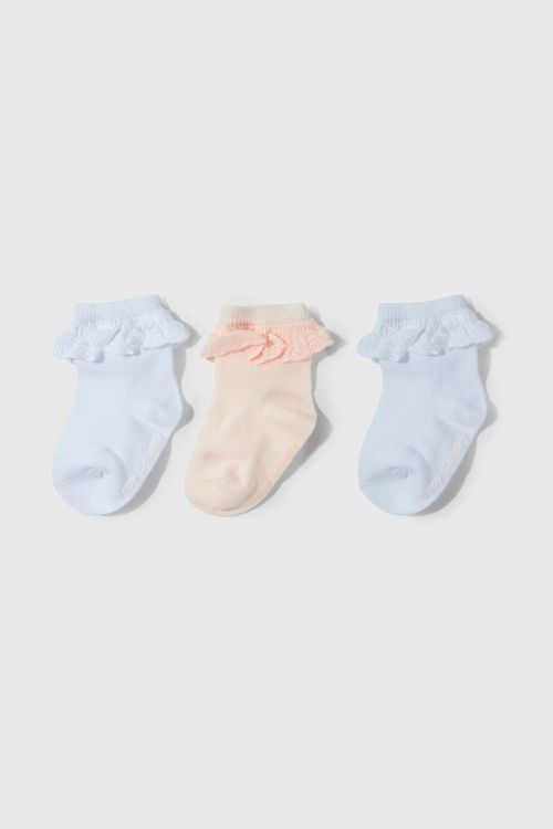 Medias Deportivas De Niña Colección Blanco