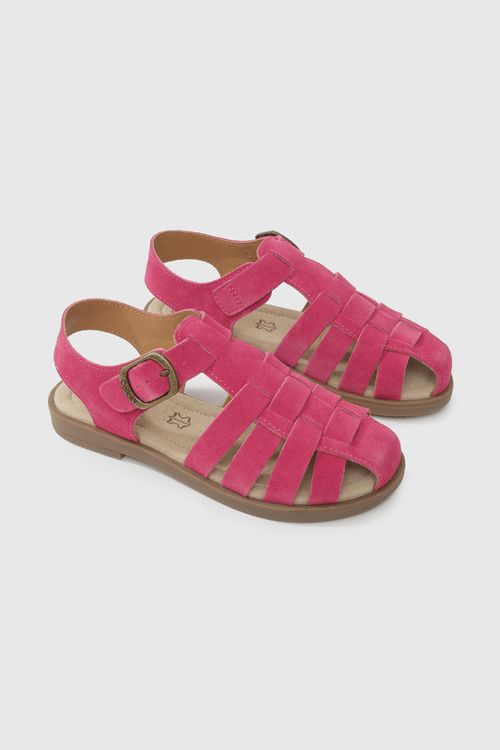 Sandalia De Niña Fucsia