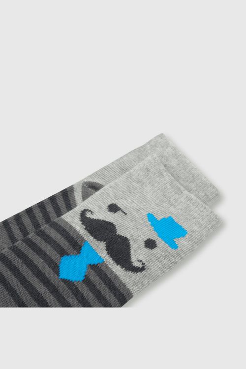 Medias De Niño Colección Gris Melange