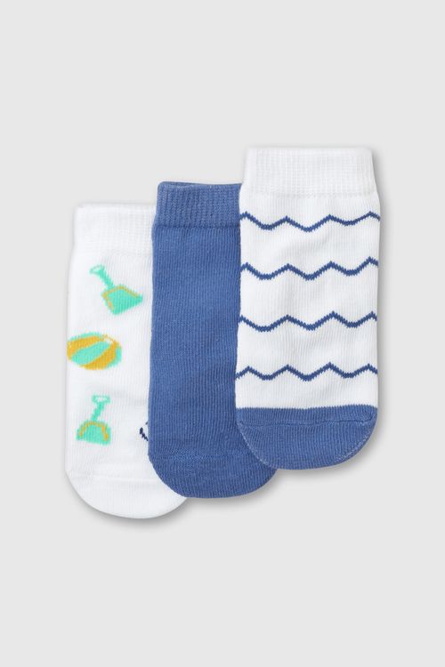 Medias Cortas De Niño Azul