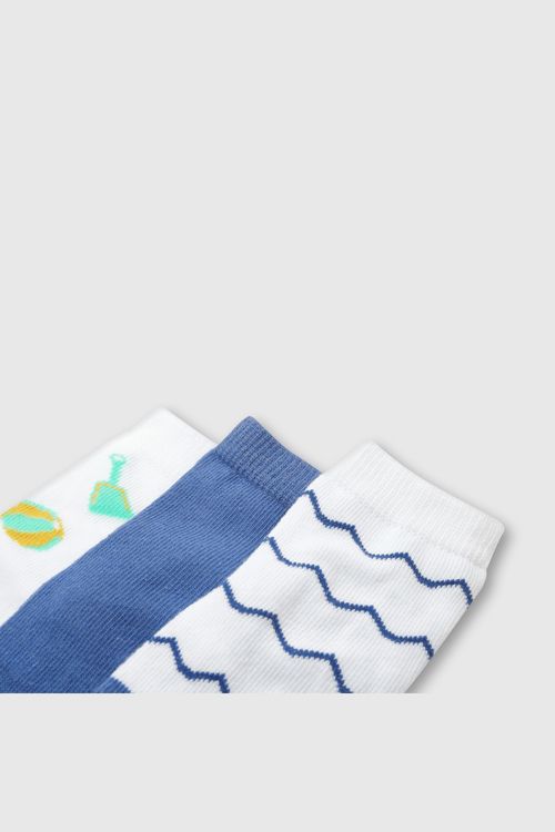 Medias Cortas De Niño Azul