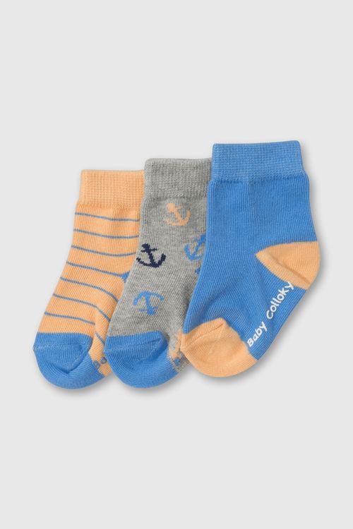 Medias Cortas De Niño Celeste