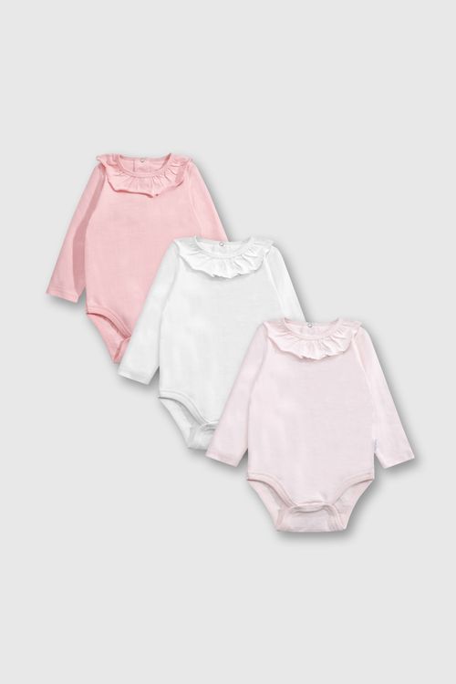 Pack Bodys De Niña Rosado
