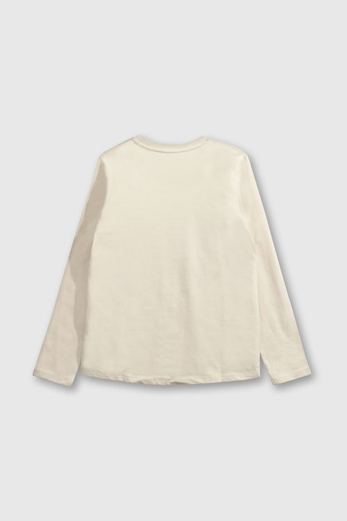 Polo De Niña Everyday Beige