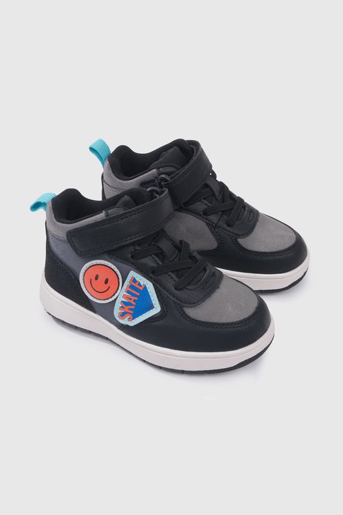 Zapatilla De Niño Negro