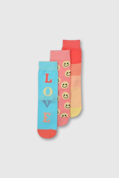 Medias 3/4 De Niña Colección Rosado