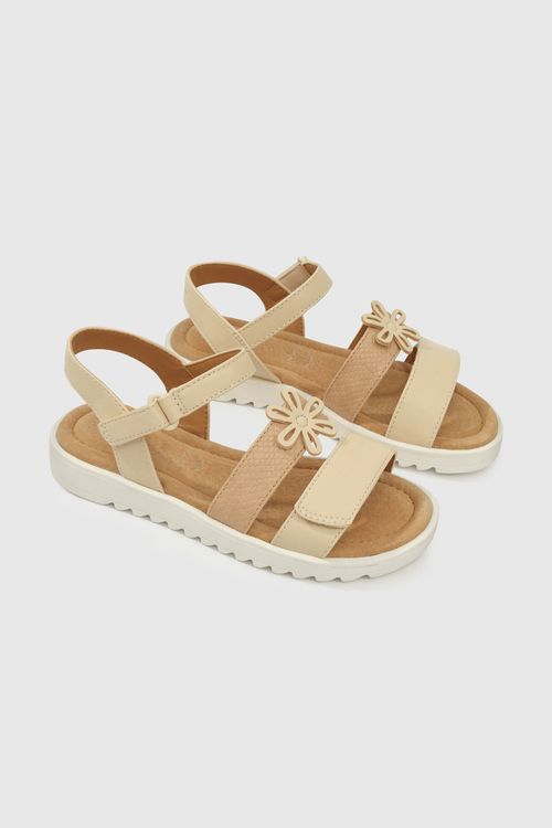Sandalia De Niña Café