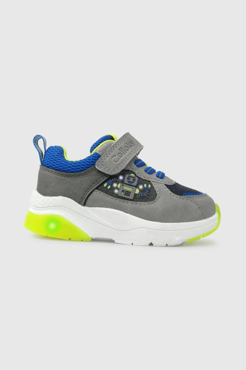 Zapatilla Luces De Niño Luces Gris