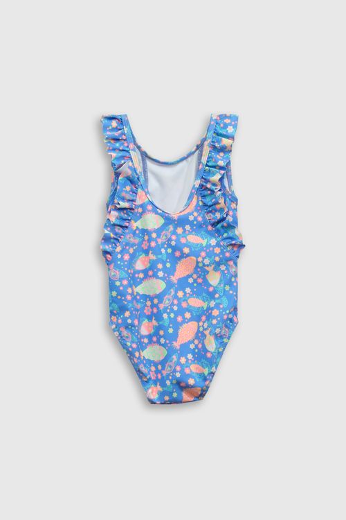 Traje De Baño De Niña Azul