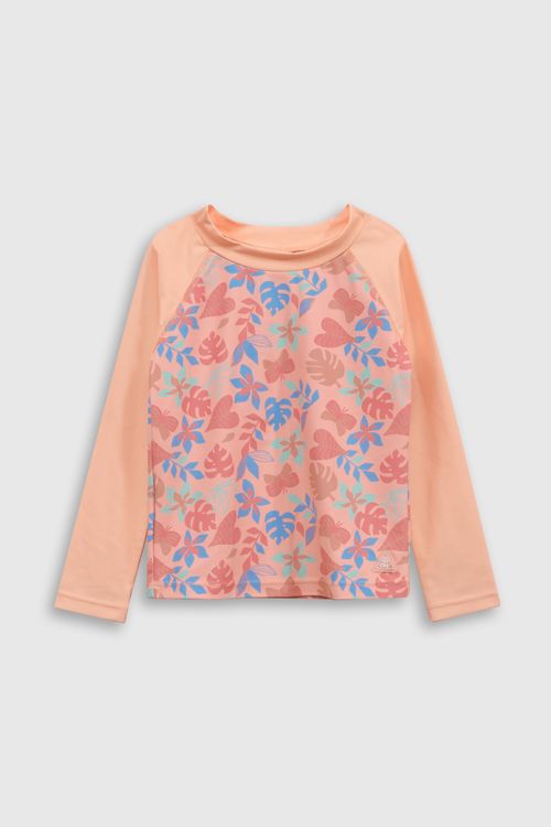 Polo Playero De Niña Naranjo