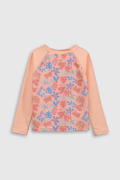 Polo Playero De Niña Naranjo