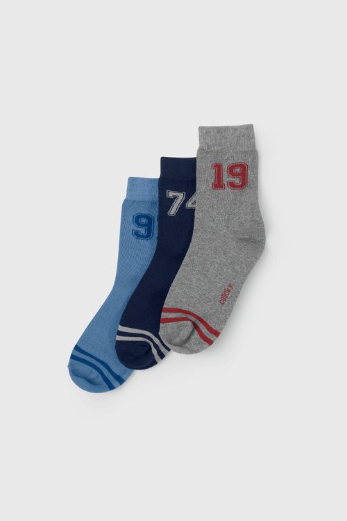 Medias 3/4 De Niño Colección Gris