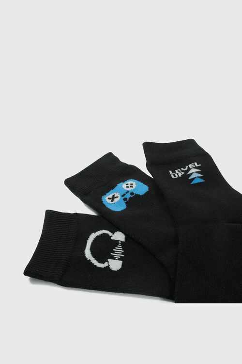Medias 3/4 De Niño Colección Negro
