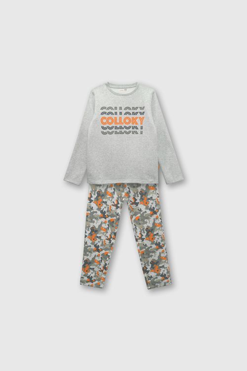 Pijama De Niño Colección Gris