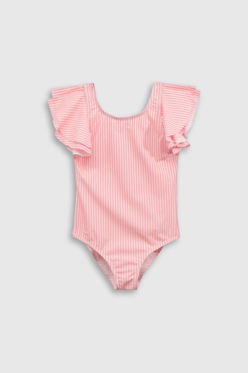 Traje De Baño De Niña Naranjo