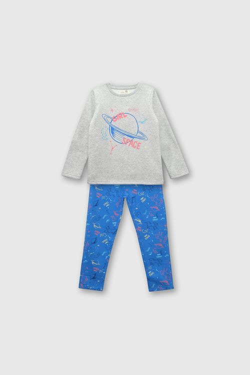 Pijama De Niña Colección Gris