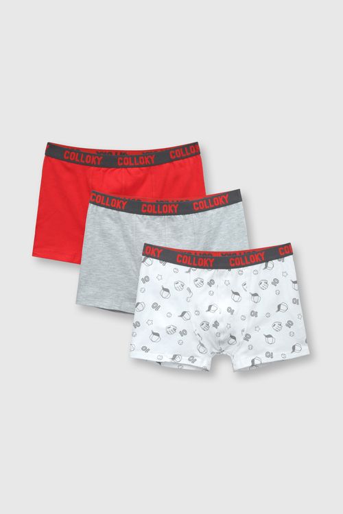 Bóxer De Niño Colección Gris Melange