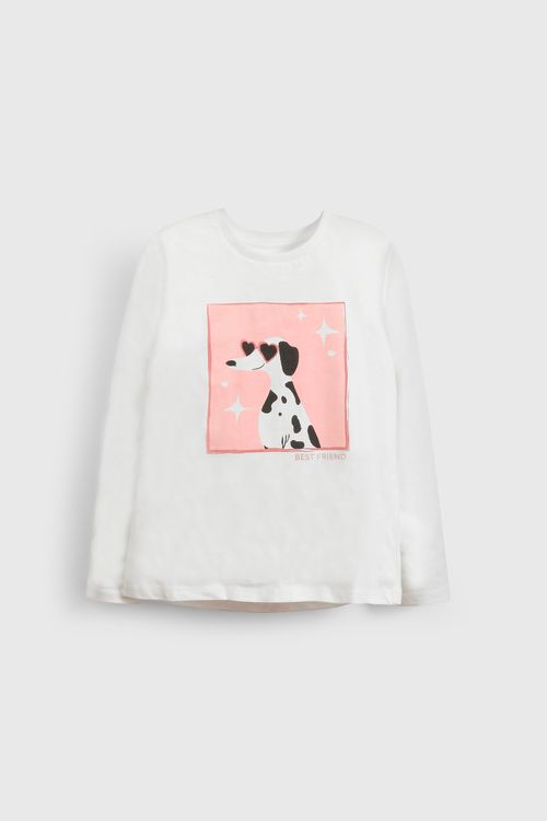 Polo De Niña Everyday Blanco