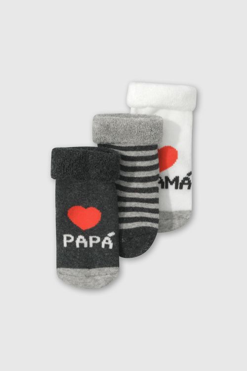Medias Deportivas De Niño Colección Gris