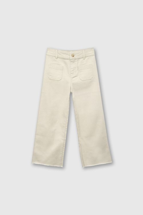 Pantalón De Niña Colección Beige