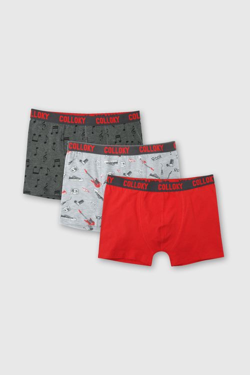 Bóxer De Niño Colección Rojo