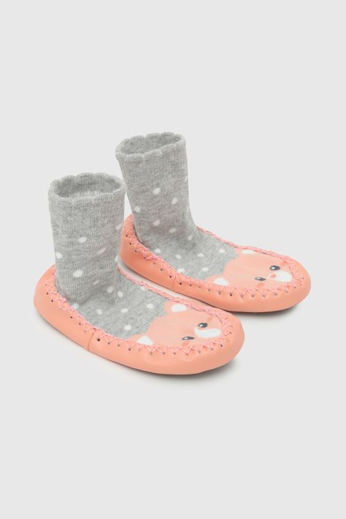 Medias De Niña Colección Gris Melange