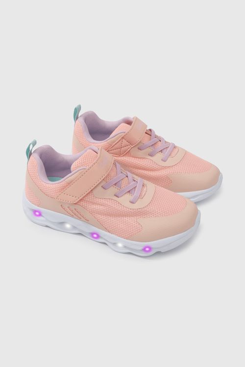 Zapatilla Luces De Niña Luces Rosado