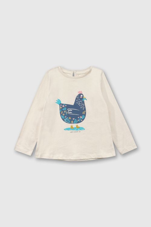 Polo De Niña Colección Beige