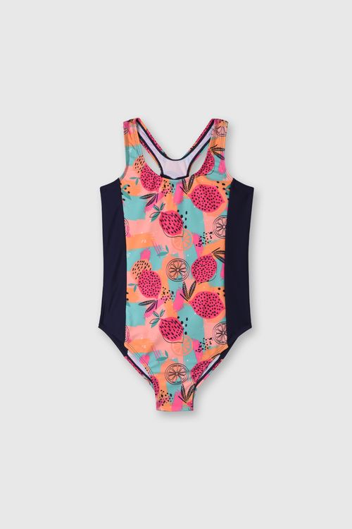 Traje De Baño De Niña Colección Salmón