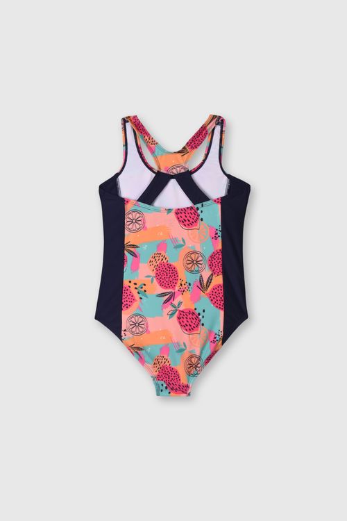 Traje De Baño De Niña Colección Salmón