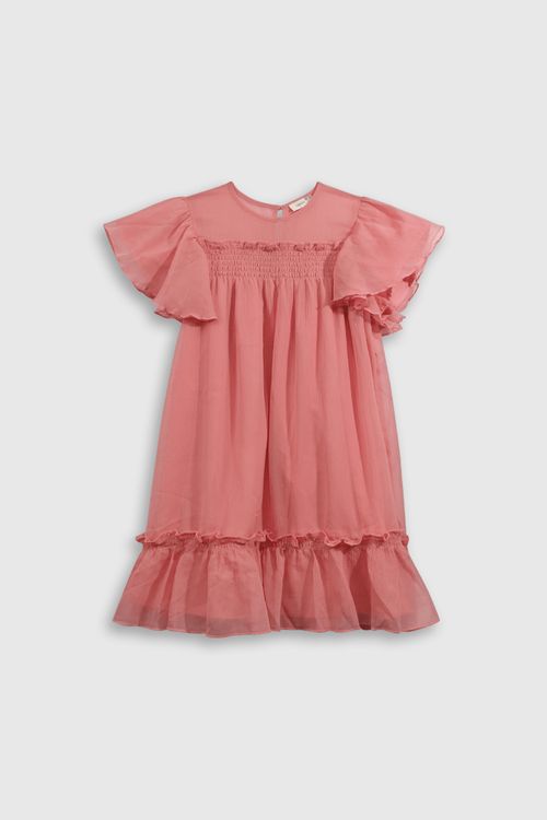 Vestido De Niña Fucsia