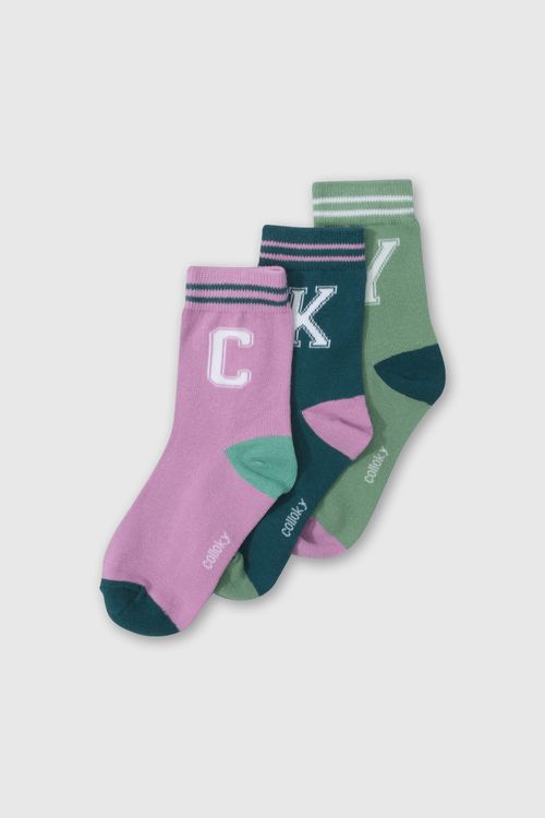 Medias 3/4 De Niña Colección Verde